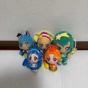 프리큐어 봉제 인형 5체 세트