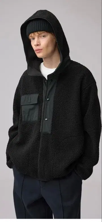 보아 플리스 스냅 후드티 ENGINEERED GARMENTS