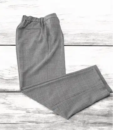 르 쿠르 블랑 테이퍼드 팬츠 글렌체크 36