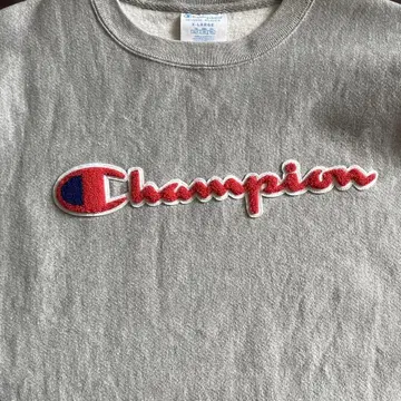 Champion 그레이 크루넥 트레이닝복 LL