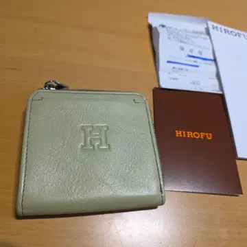HIROFU 이단 접이식 지갑 라이트 그린