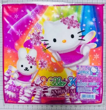 오로라 헬로키티 미니 타월 헤이세이 레트로 산리오 겨울 한정판 페어리