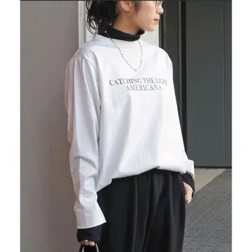 AP STUDIO [ 아메리카나 ] 별주 롱 슬리브 T셔츠