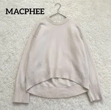 맥피 라무 캐시미어 크루넥 풀오버 최근 모델 아이보리