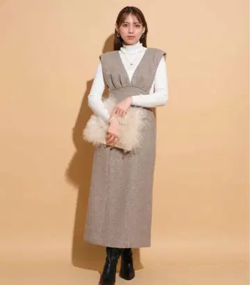 마이 스트라다 라메 트위드 점프 스커트