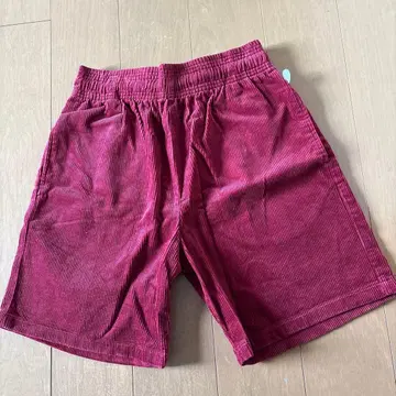 크랙맨 코듀로이 숏팬츠 버건디