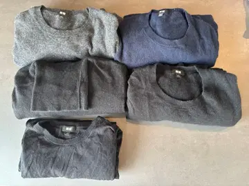 유니클로 캐시미어 스웨터 세트