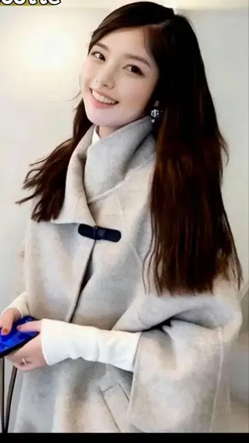 성숙 큐트 케이프 코트