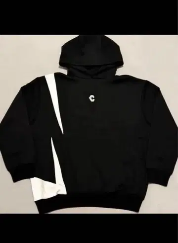 CHRONOS 블랙 후드티 후드 부착