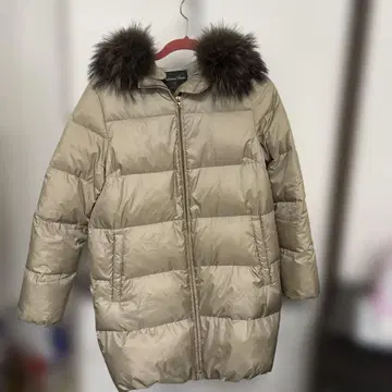 니시카와 다운 베이지 롱 다운 자켓