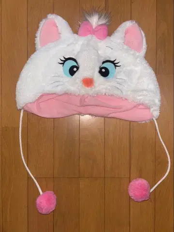 마리 캐릭터 플리스 모자