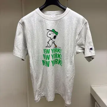 [새상품급] 챔피온 x 스누피 뉴욕 베이스볼 T셔츠