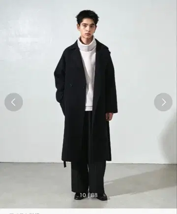 Lui'S 리버 오버코트 블랙 S