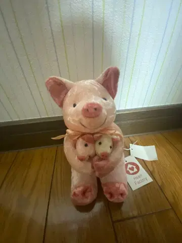 Heart Factory 모자 돼지 봉제 인형