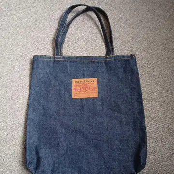 ONE PIECE OF ROCK 데님 토트백