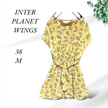 a812. 인터플래닛 윙스/체닉 [ M ] 38/오커/브라운 꽃무늬