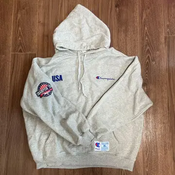 Champion USA 후드티 XL 그레이