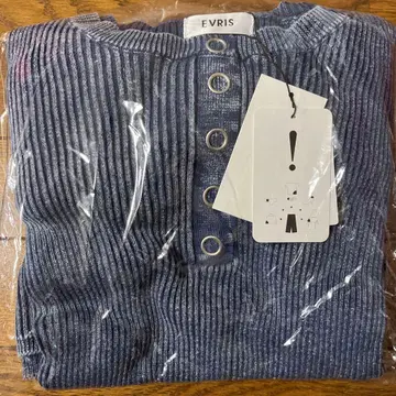 EVRIS 블리치 헨리넥 리브 타이트 원피스