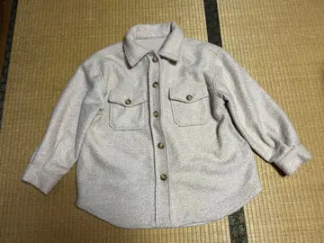 플리스 셔츠 자켓 라이트 그레이