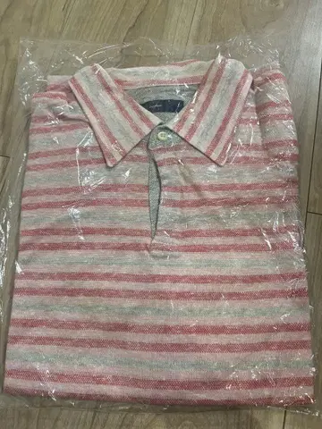 ZigZag Sport 빨간색과 화이트 스트라이프 피케 셔츠