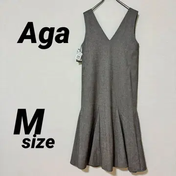 미사용 새상품 Aga 오버롤 스커트 브라운 M 야마다야 스콧 클럽