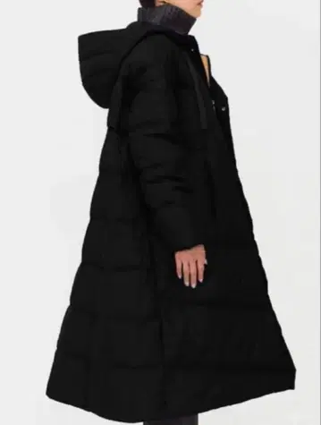 6 x 1 코펜하겐 롱 다운 코트 블랙