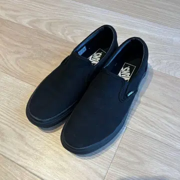 Vans 블랙 슬립온 (여성용)