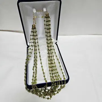 키타이치 유리 목걸이 그린