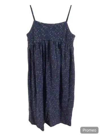 COCODEAL 트위드 베어 원피스 네이비