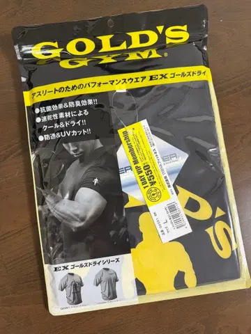 GOLD'S GYM EX 골드 드라이 T셔츠 L 블랙