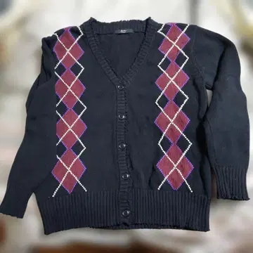 유나이티드 애로우즈 Another Edition 아가일 무늬 가디건