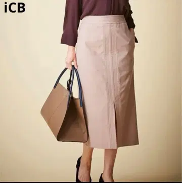 [ iCB ] Stretch Twill 타이트 스커트 롱 미디 11