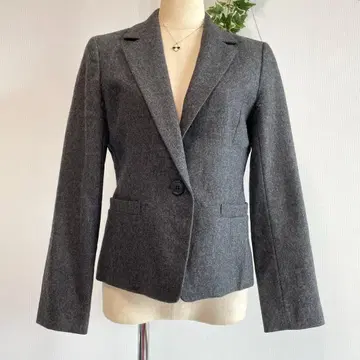 NATURAL BEAUTY BASIC 그레이 테일러드 자켓