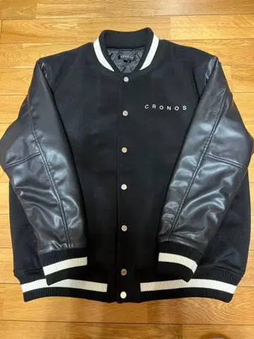 CRONOS STRETCH VARSITY JACKET [ BLACK ]