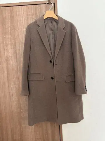 어반 리서치 브라운 싱글 브레스 체스터 코트