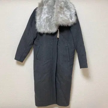 어반 리서치 퍼 티펫 포함 울 코트 프리 사이즈 택 포함 새상품