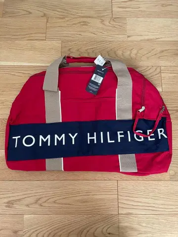 TOMMY HILFIGER 레드 보스턴 백