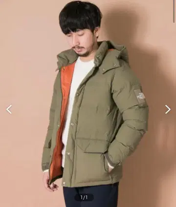 새상품급 THE NORTH FACE 다운 자켓 L 올리브 ND91637