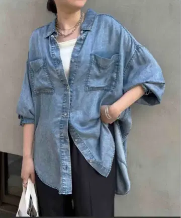 [ 새상품 ] Jena espace merveilleux 텐셀 데님 셔츠