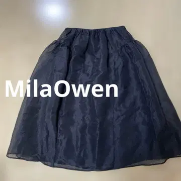미사용품 미라 오웬 볼륨 스커트 블랙 1 사이즈