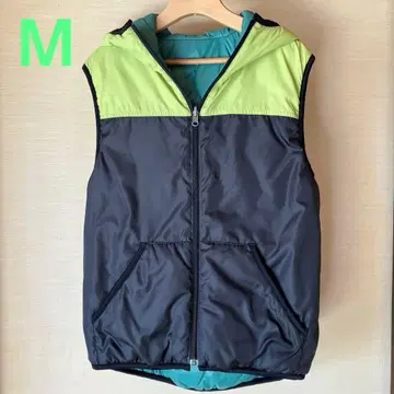 후드 부착 퀼팅 베스트 M