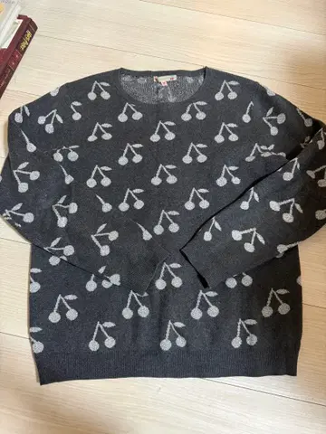 봉쁘앙 니트 M 사이즈 다크 그레이