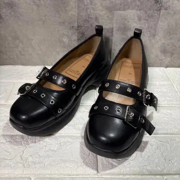 새상품급 GU rokh 멜리 제인 슈즈 XXL 25.5 블랙