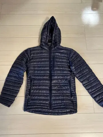 patagonia 후드 부착 다운 자켓 XS 네이비