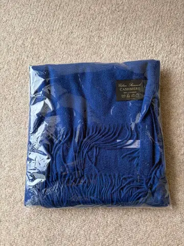 미사용 캐시미어 스톨 블루