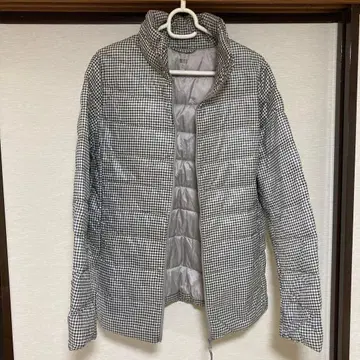 UNIQLO 깅엄 체크 다운 자켓 XL
