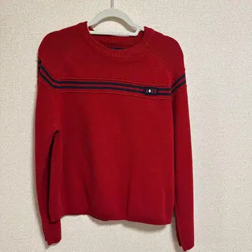 Abercrombie & Fitch (A&F) 크루넥 스웨터 M 빨간색
