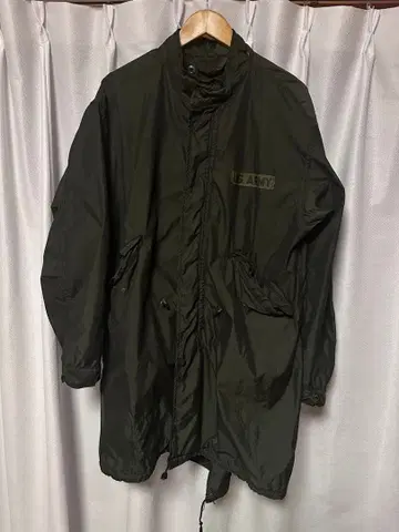 블랙 염색 가공 M65 모즈 코트 알루미늄 지퍼 데드스탁급 새상품