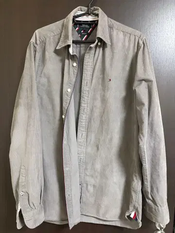 TOMMY HILFIGER TH FLEX 셔츠 S 그레이