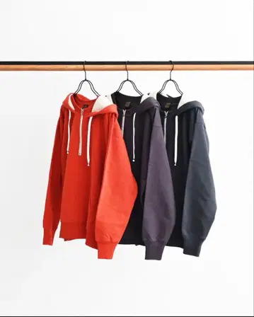 아본타지 지퍼 후드티 M 오렌지